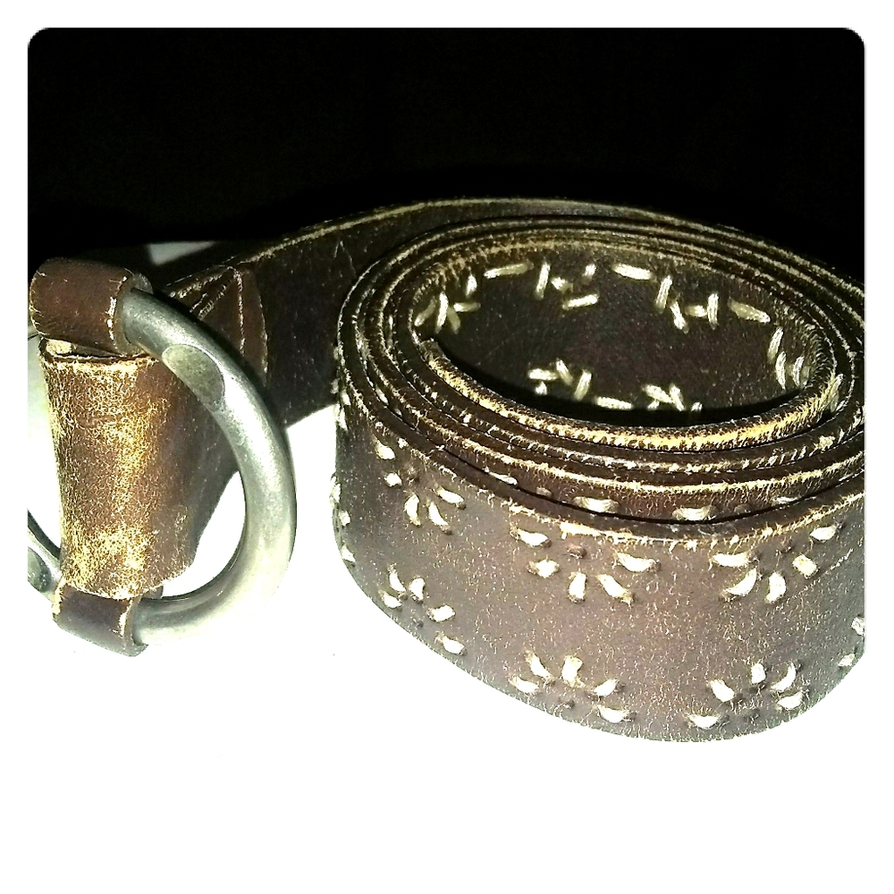 Leather belt